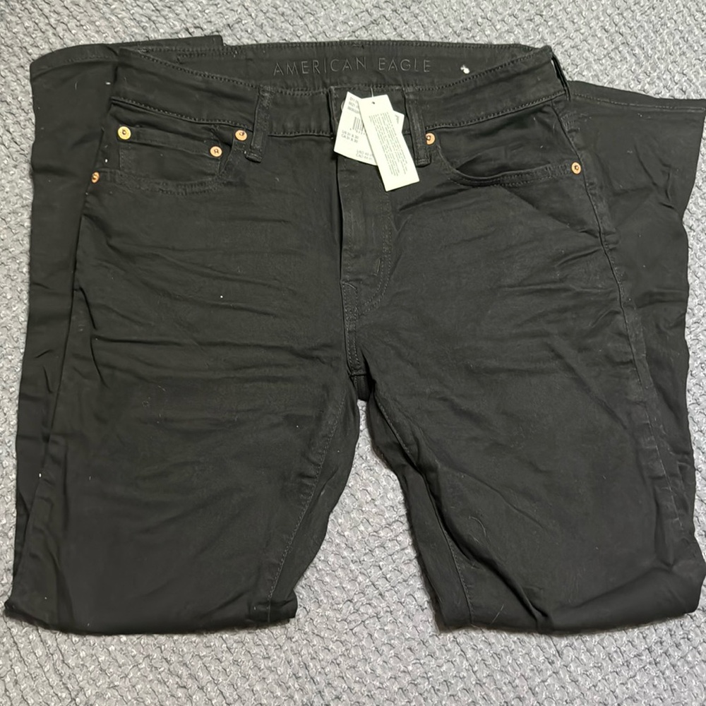 American Eagle Airflex+ Black Jeans